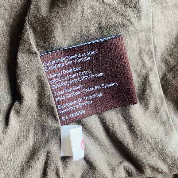 Danier brown leather jacket - Picture 3 of 4